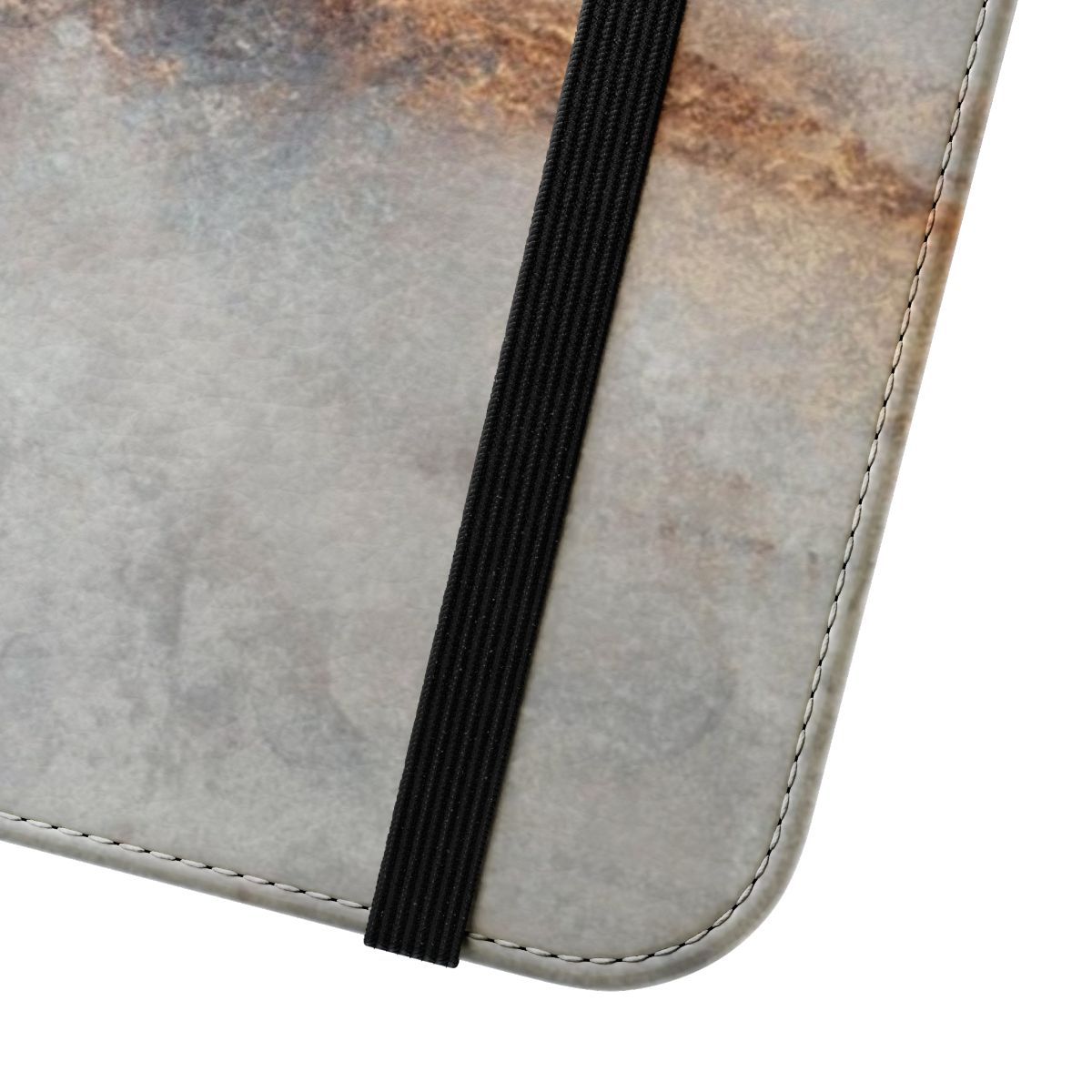 Stylish fog-inspired abstract design on a sleek flip phone case cover - Close Up