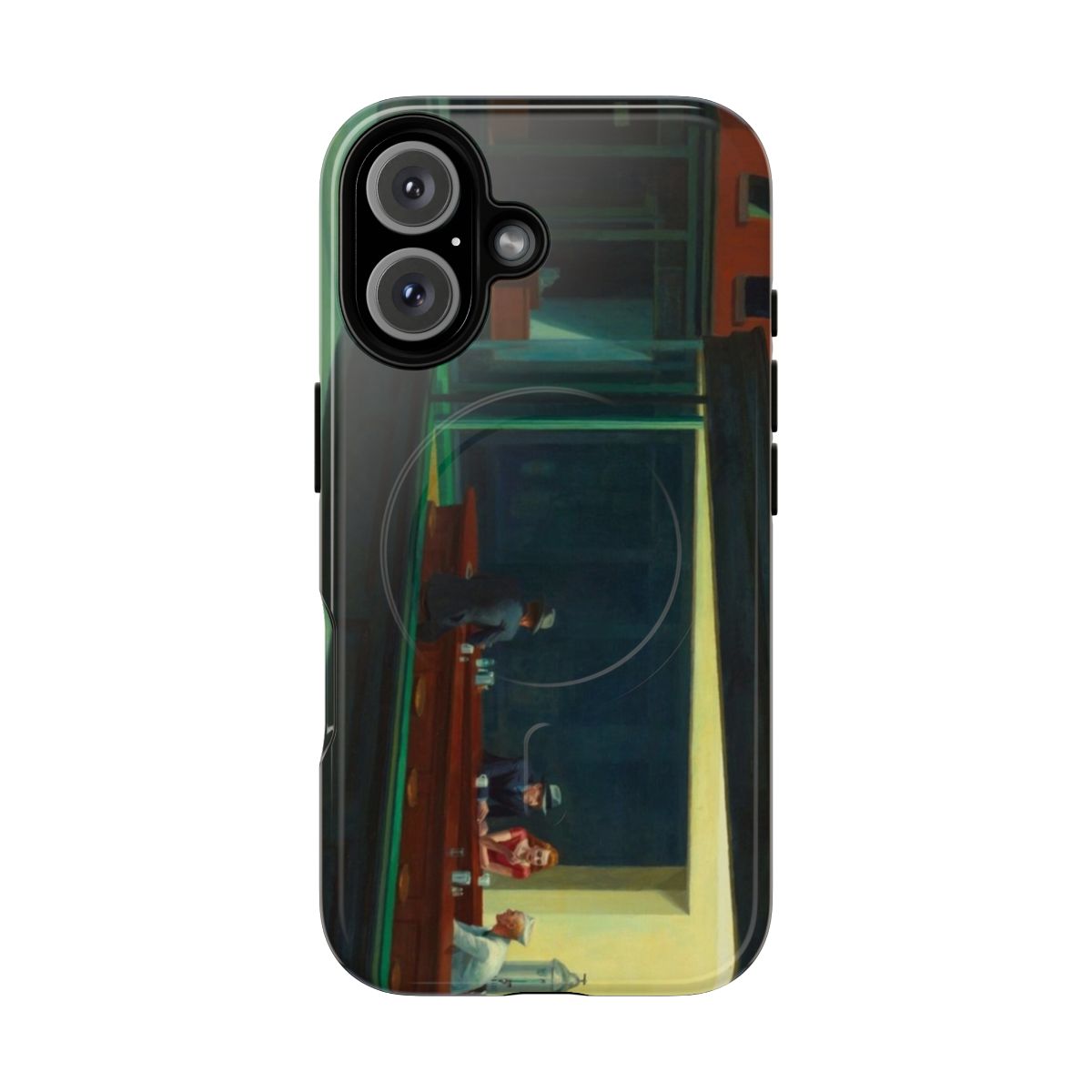 Nighthawks by Edward Hopper phone case featuring the iconic American modernist painting