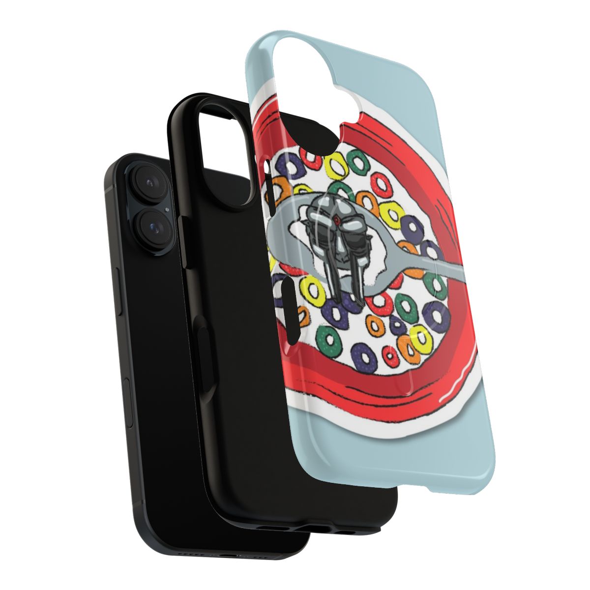 Magnetic tough phone case featuring MF DOOM inspired artwork - Layers