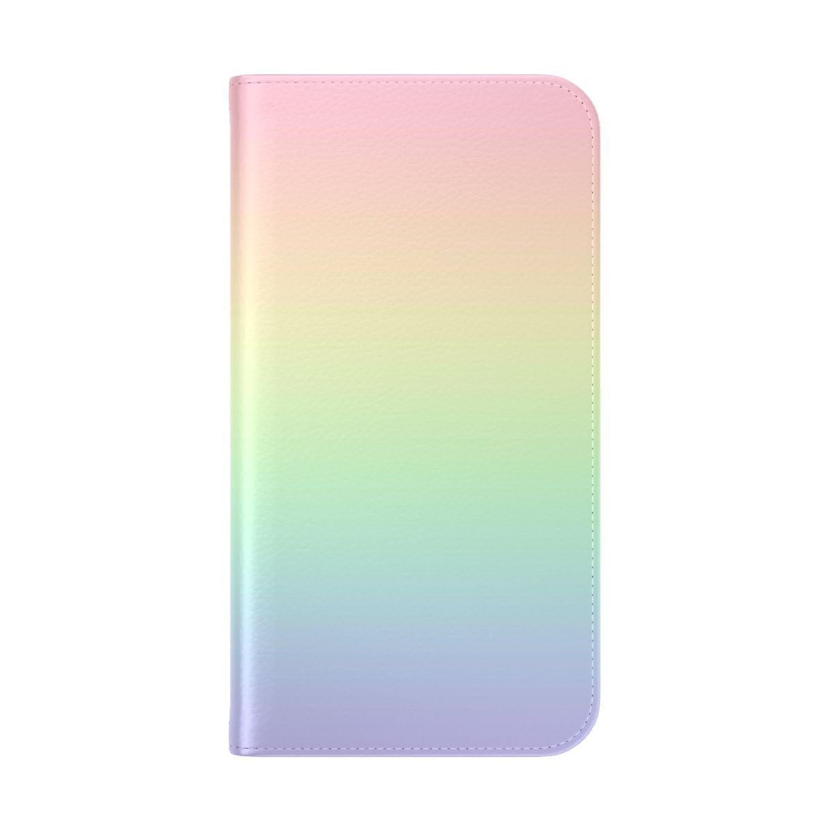 Pastel ombre phone case with a vibrant rainbow design - Folded Back