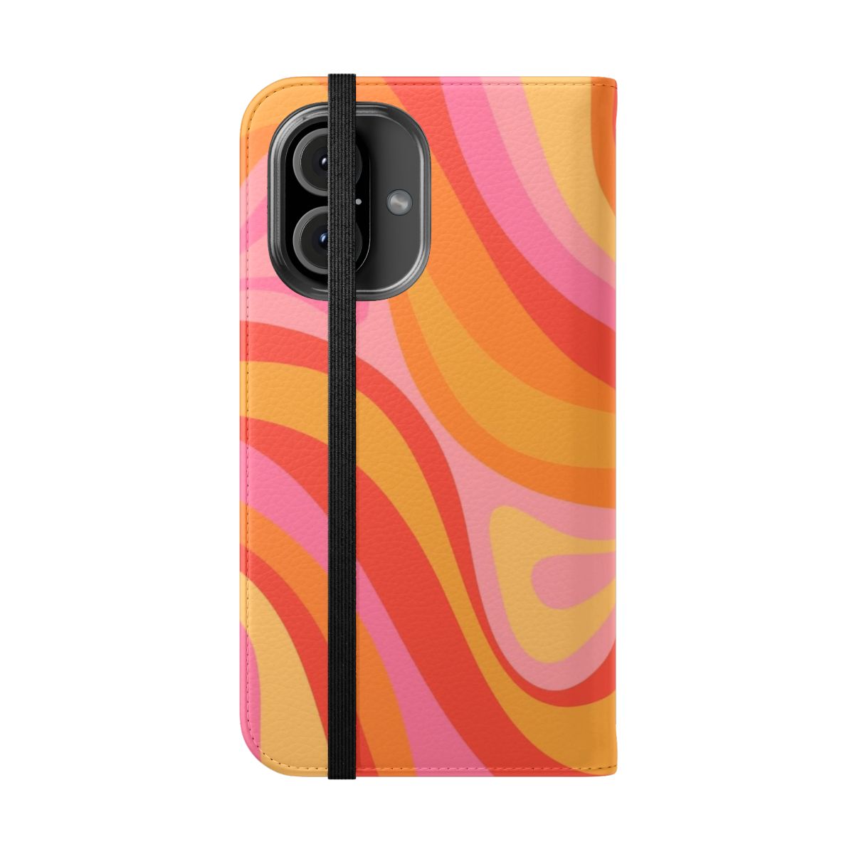 Colorful retro abstract pattern phone case - Folded Front