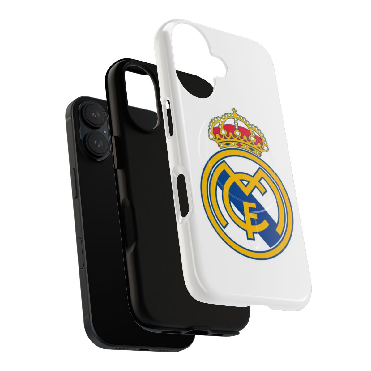 Magnetic Tough Phone Case with Madrid CF Logo Design - Layers