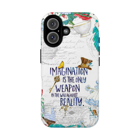 Colorful and imaginative Alice in Wonderland inspired magnetic phone case