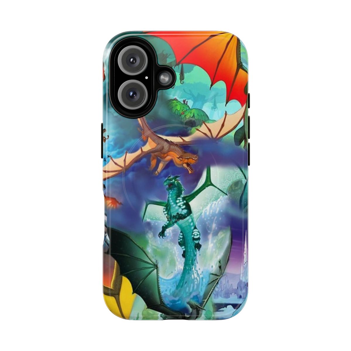 Artistic Wing of Fire dragon-themed magnetic tough phone case