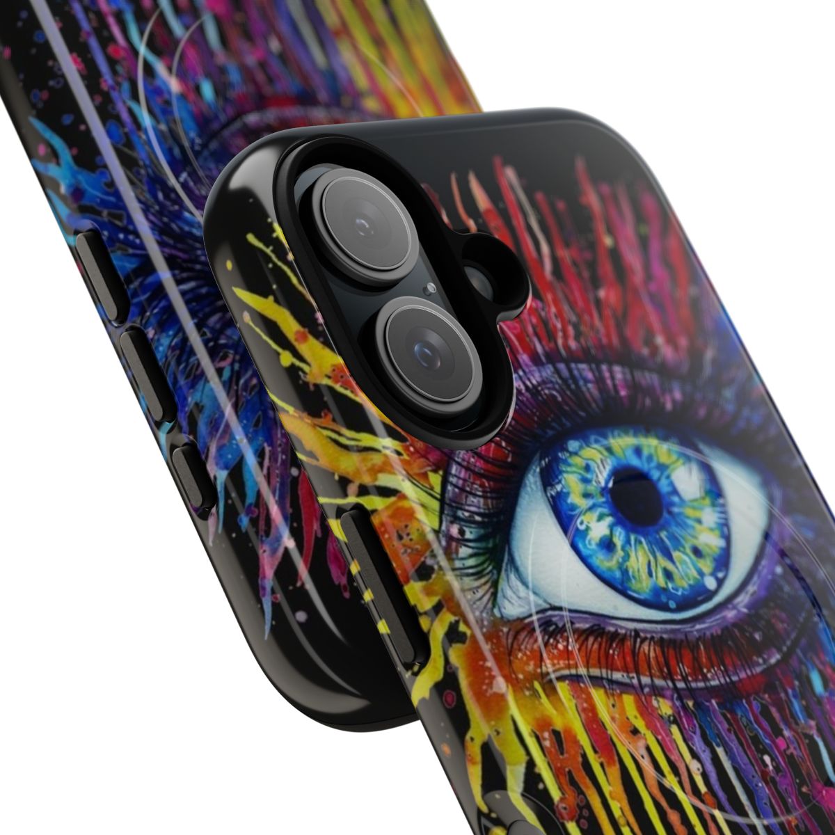 Magnetic tough phone case with eye design - Detail