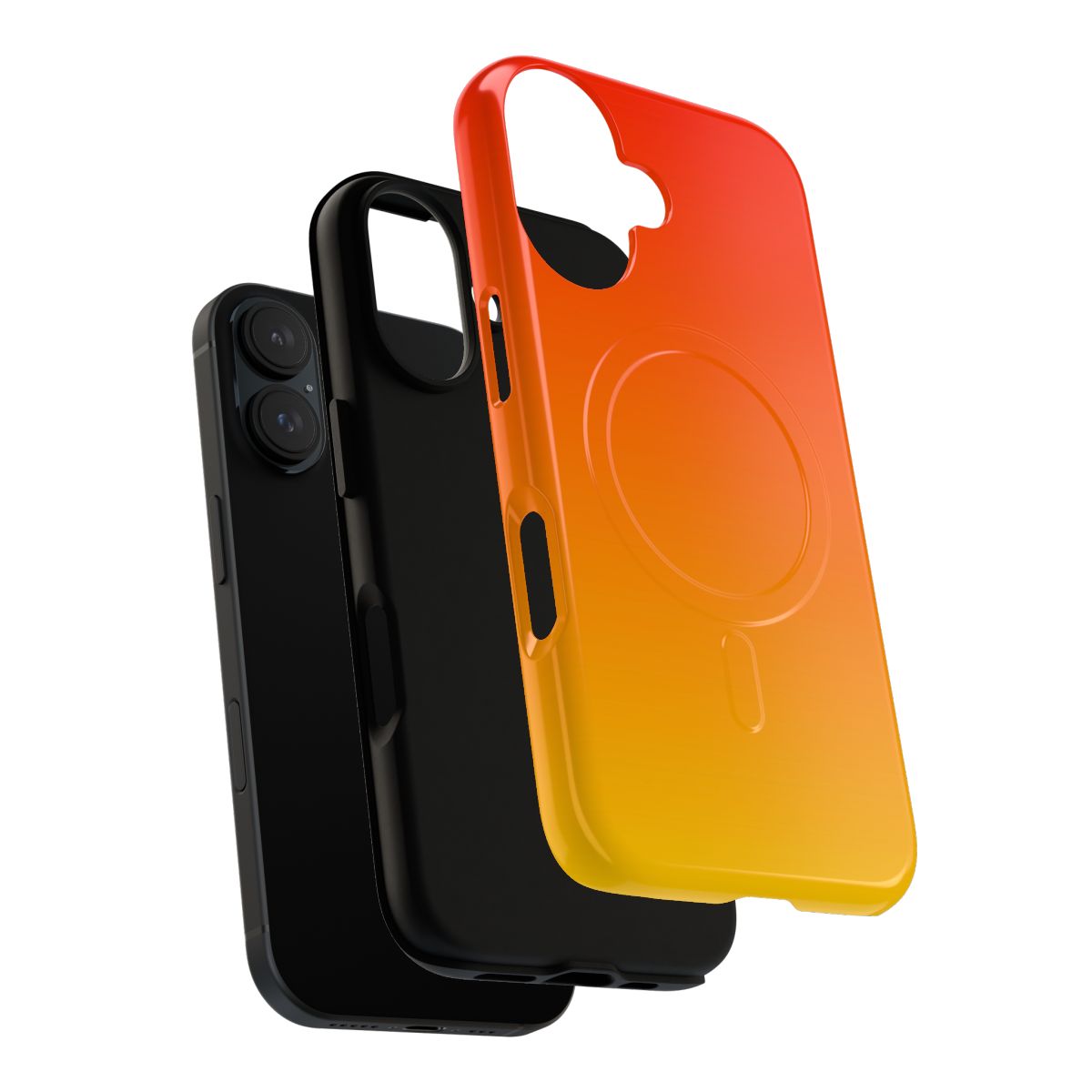 Colorful gradient phone case with magnetic and tough design - Layers