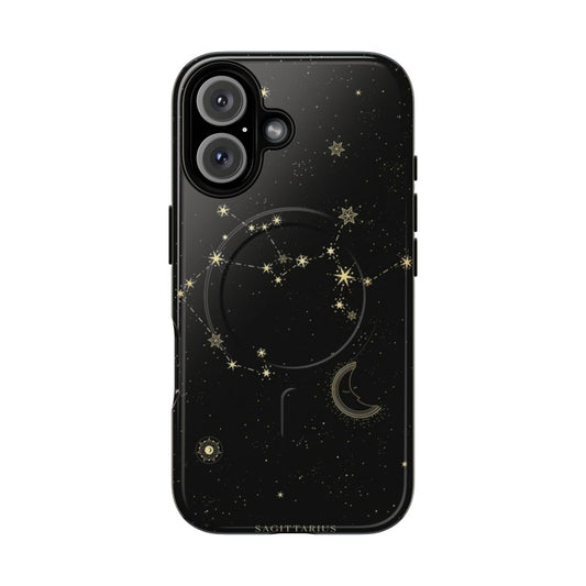 Magnetic tough phone case featuring the constellations of the zodiac