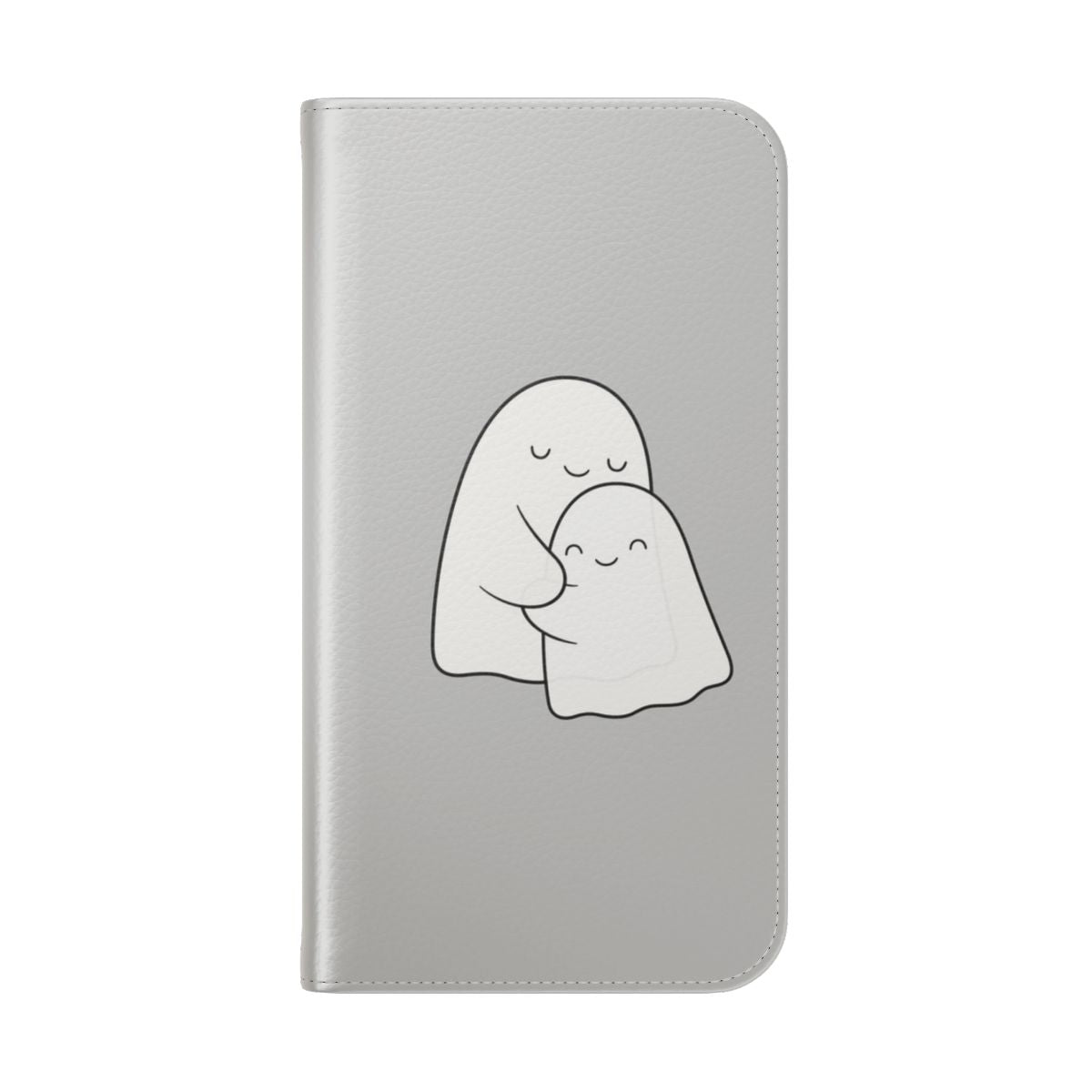 Soulful Ghostly Phone Case for Supernatural Connections - Folded Back