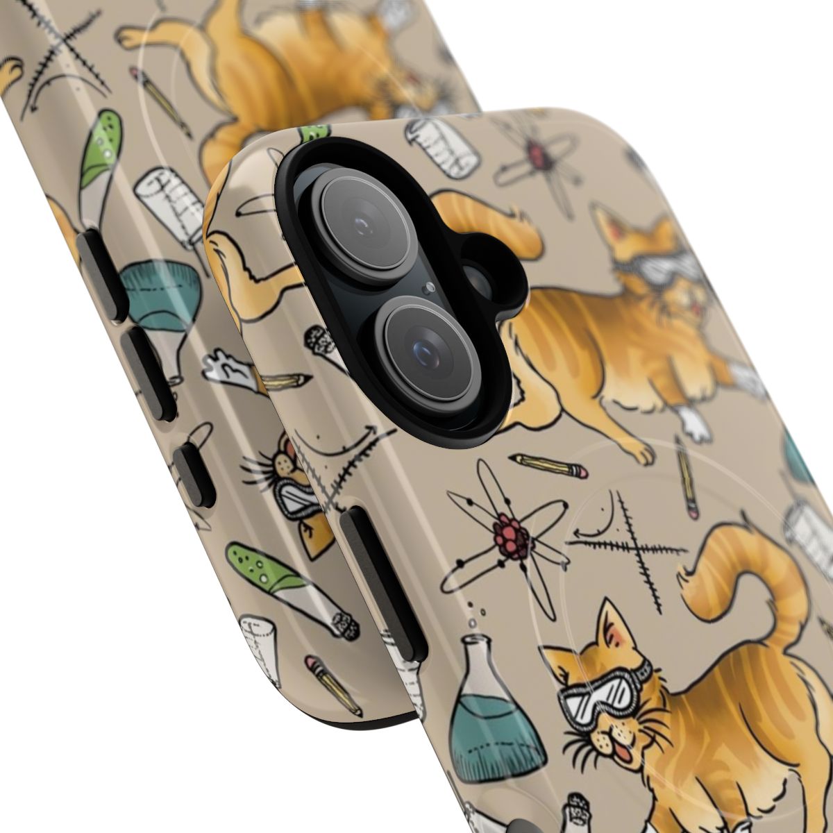 STEM Cats Magnetic Tough Phone Case - Detail