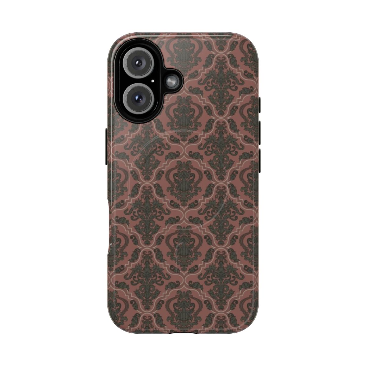 Floral Victorian-style phone case with magnetic tough protective design