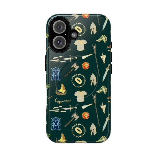 Fantasy pattern magnetic tough phone case