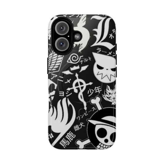 Stylish and protective phone case featuring an anime-inspired collage design