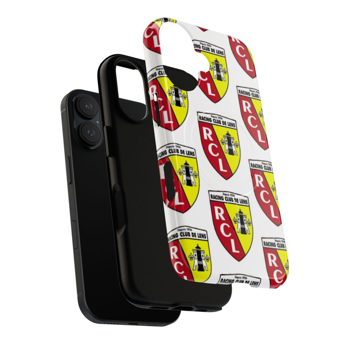 Magnetic tough phone case with Lens Racing Club design - Layers