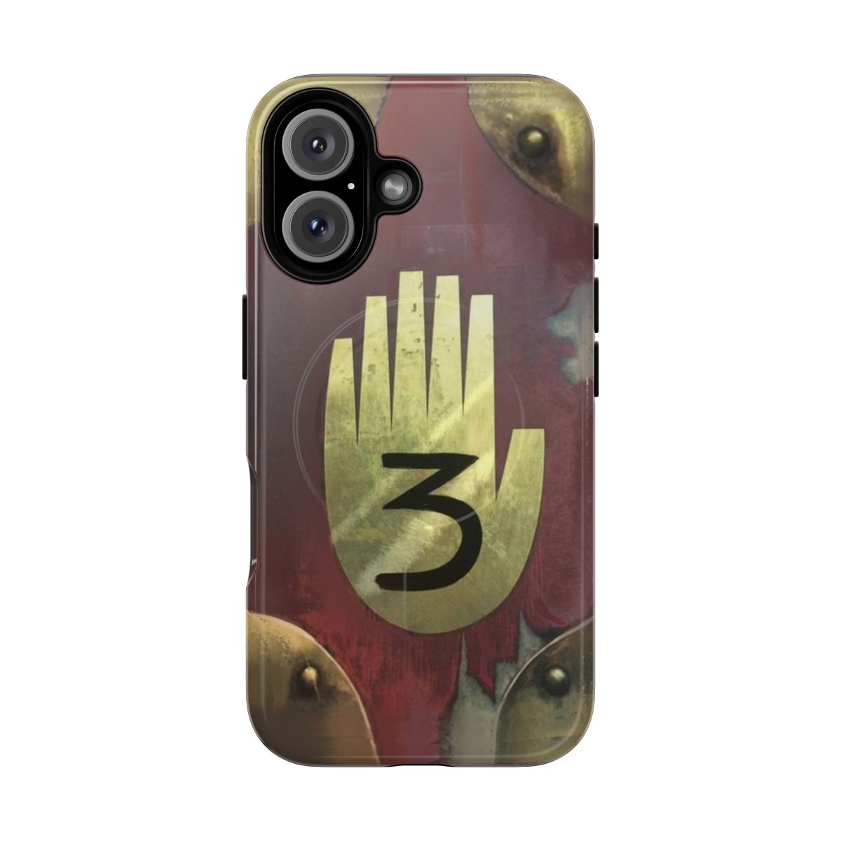 Gravity Falls inspired magnetic phone case cover featuring the iconic Journal 3 design