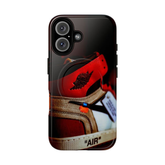 Jordan 1 inspired magnetic tough phone case