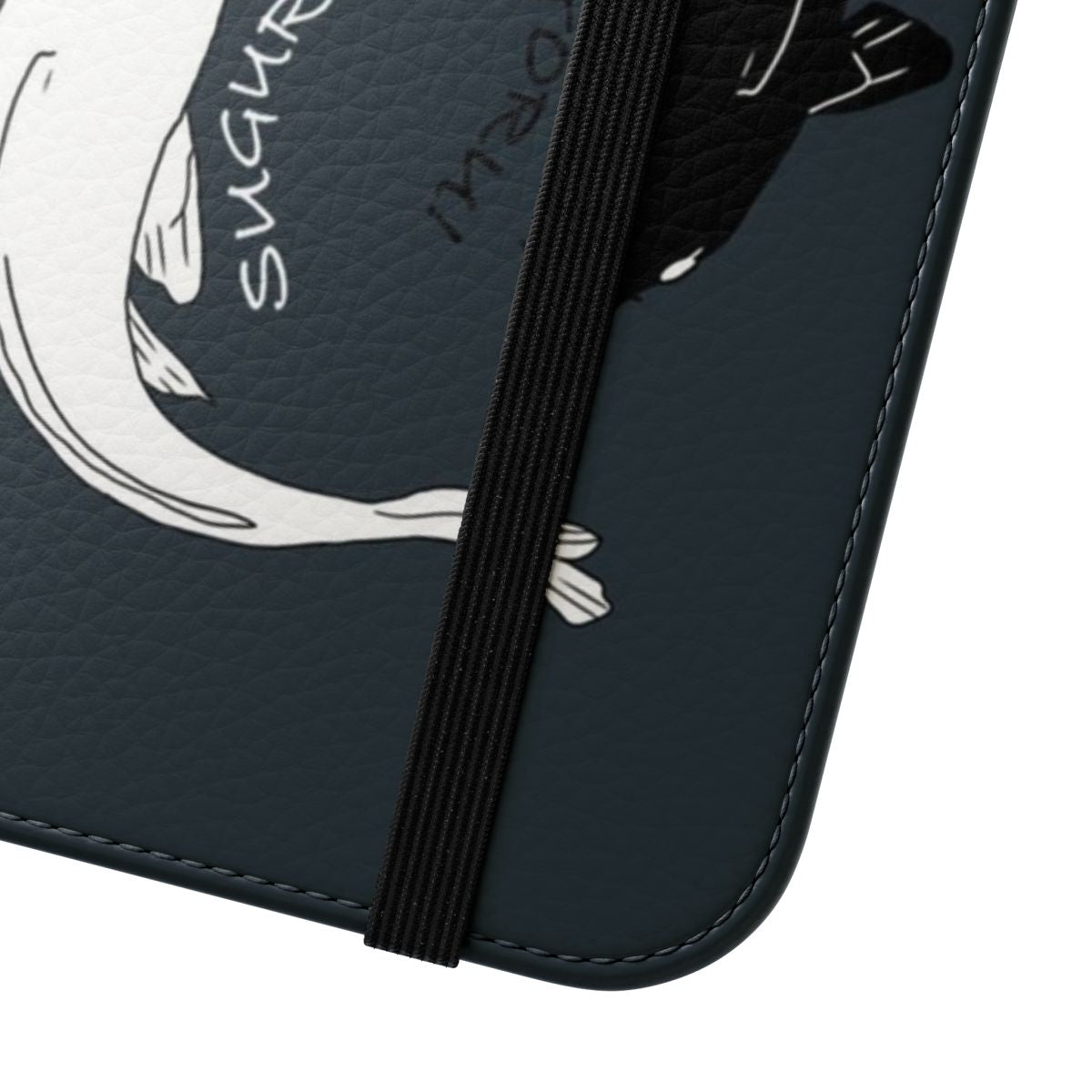 Anime-themed Jujutsu Kaisen koi fish flip phone case - Close Up