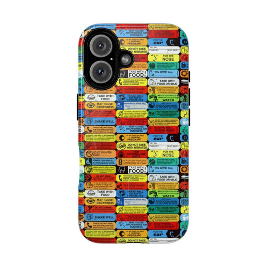 Pharmacy-themed magnetic phone case with durable design for healthcare workers