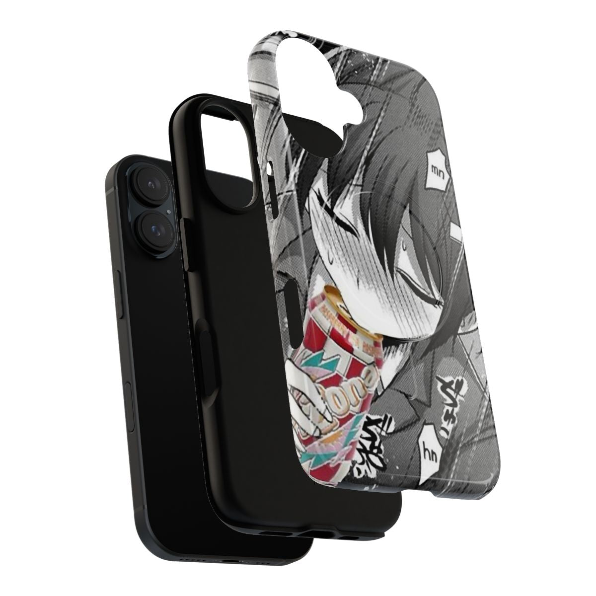 A magnetic, tough phone case with an anime-inspired design. - Layers