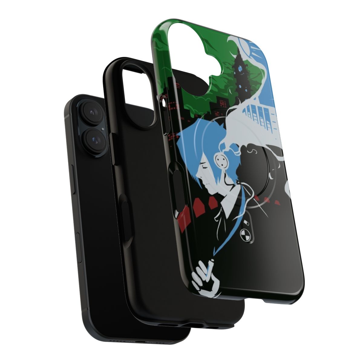 Magnetic phone case with Persona 5, Persona 4, Persona 3, and Shin Megami Tensei inspired designs - Layers