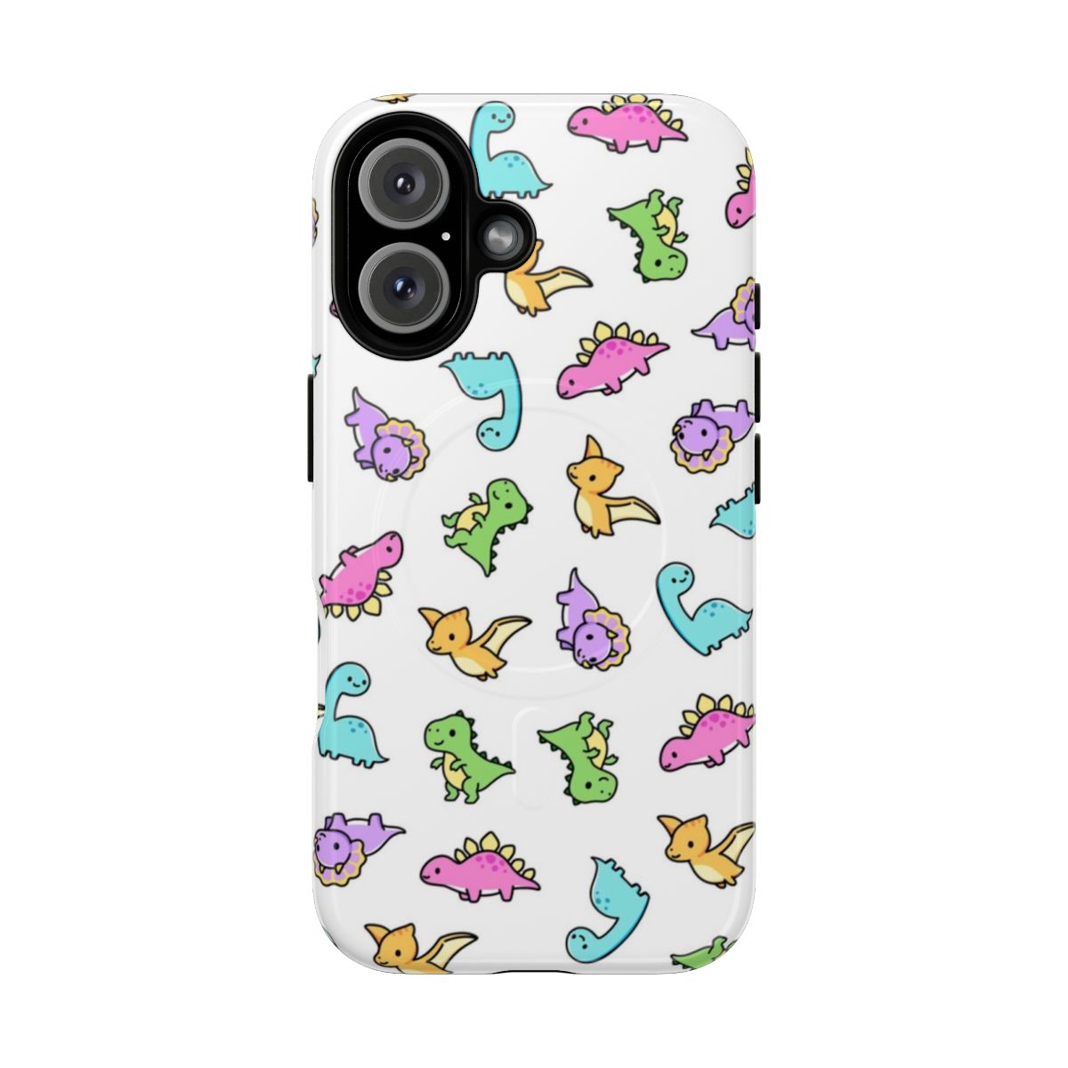 Cute dinosaur-themed magnetic protective phone cases