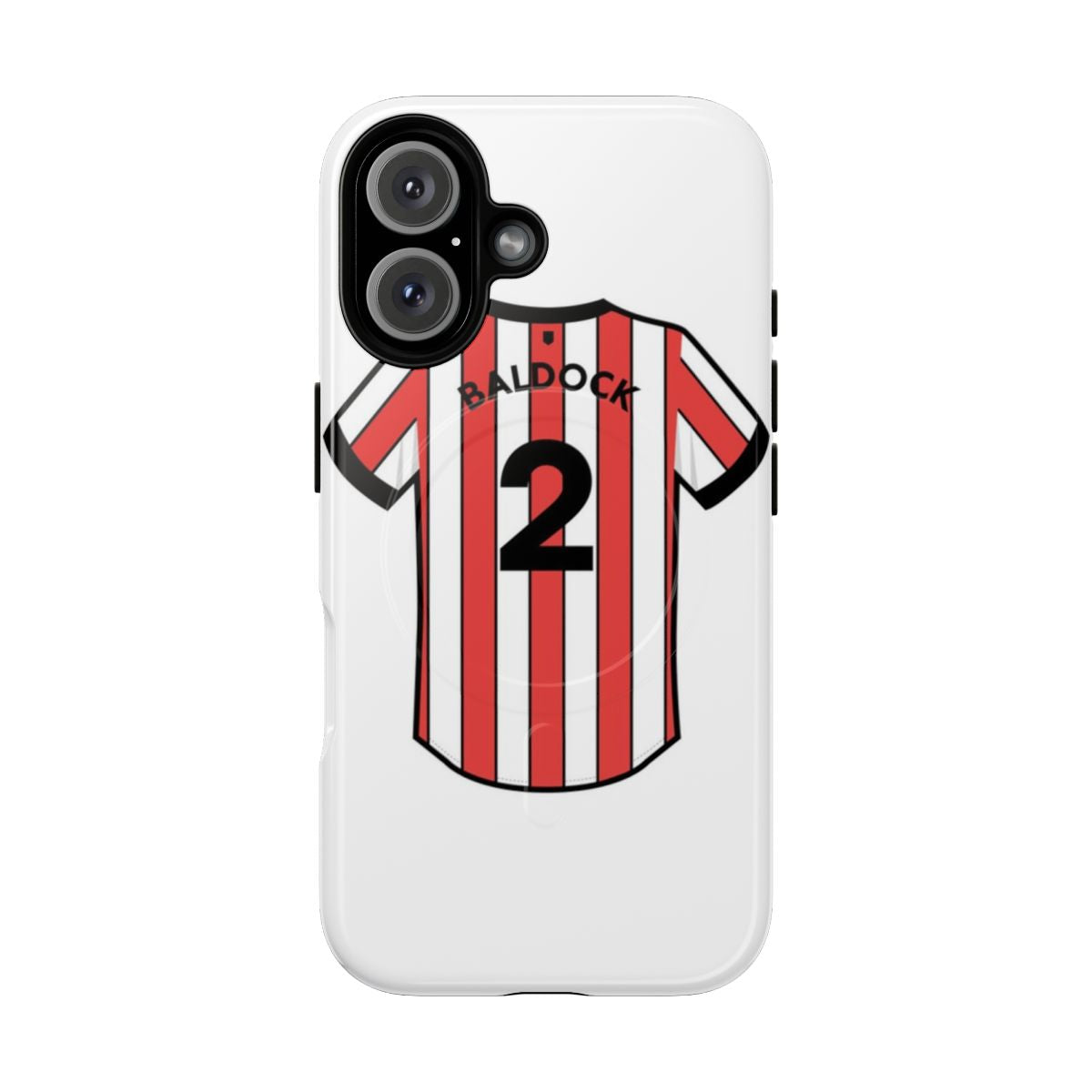 Sheffield United phone case featuring George Baldock jersey design