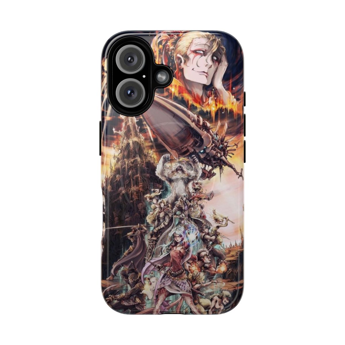 Tough and magnetic phone case featuring Final Fantasy artwork and characters