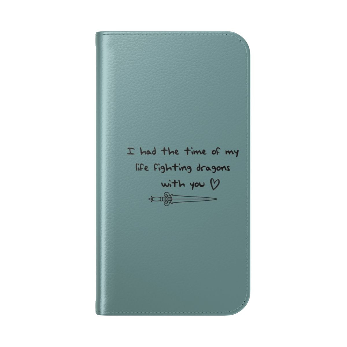 Flip cover phone case featuring Taylor Swift's "Long Live" lyrics in her handwriting - Folded Back