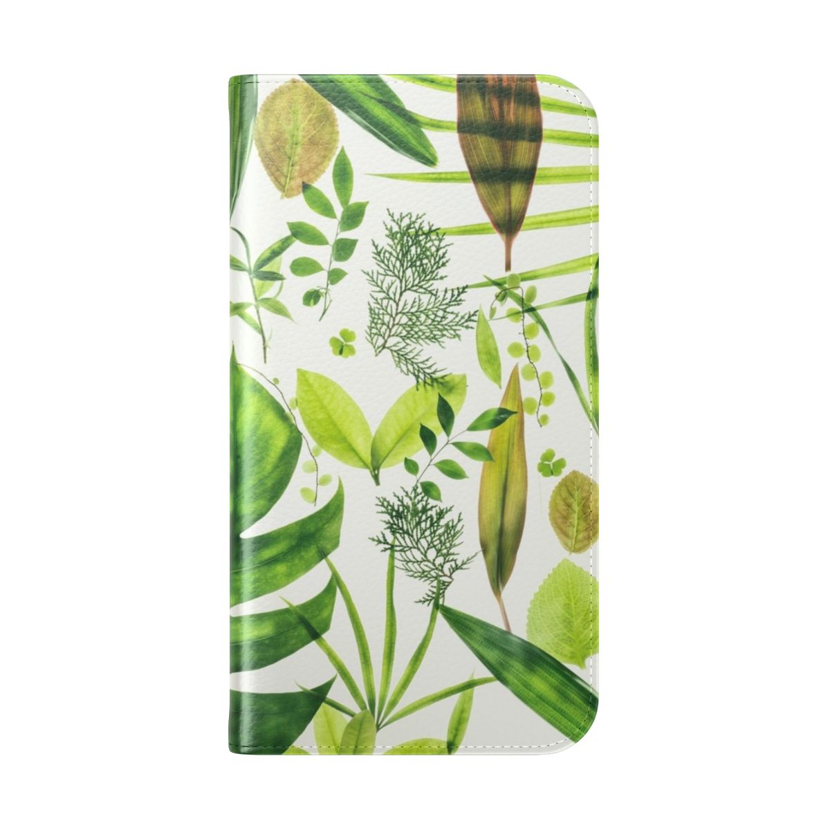 Close-up photo of a lush, green foliage phone case - Folded Back