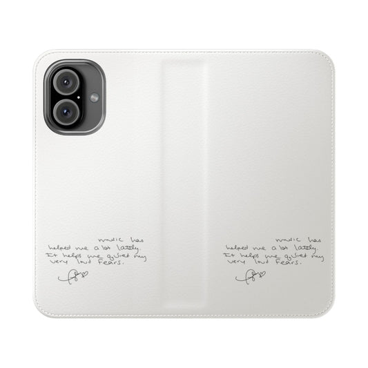 Taylor Swift inspired phone case with music quote and design