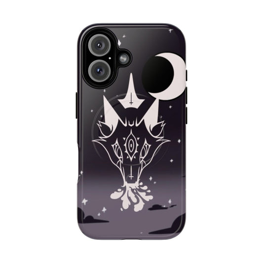 Magnetic tough phone case with Loona cartoon fan art wolf and goth designs