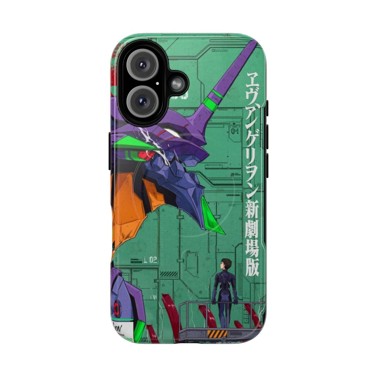 Magnetic tough phone case inspired by the anime Evangelion