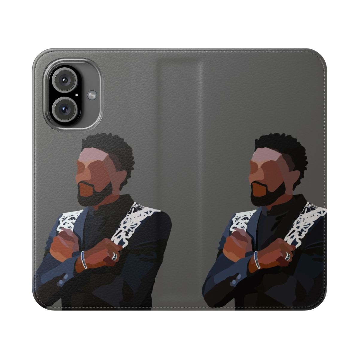 Wakanda Forever tribute phone case honoring the memory of actor Chadwick Boseman