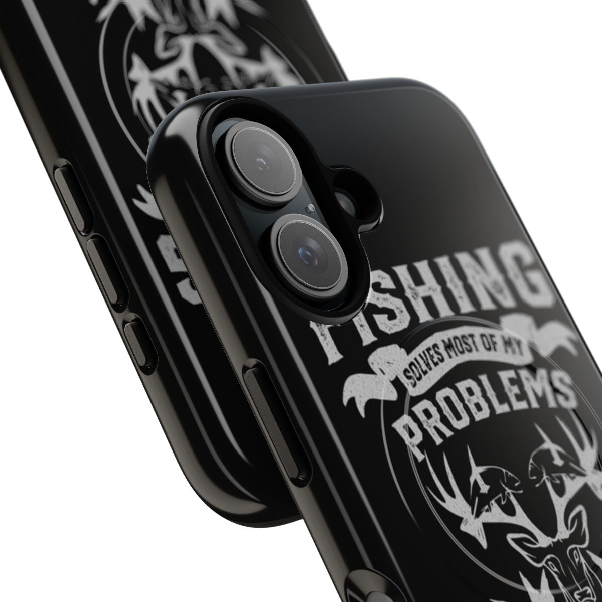 Durable magnetic phone cases featuring funny hunting and fishing designs for outdoor enthusiasts - Detail