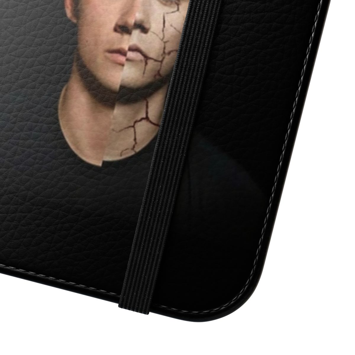 Flip cover phone case featuring Stiles Stilinski from the TV show Teen Wolf - Close Up