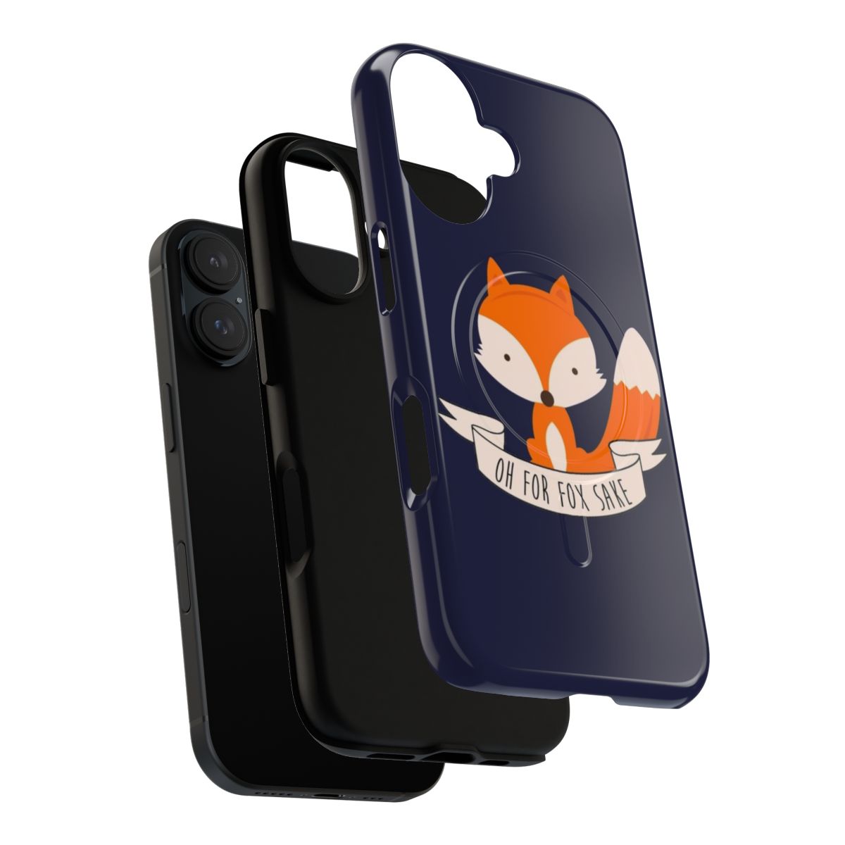 Vibrant and durable phone case with a playful fox design - Layers