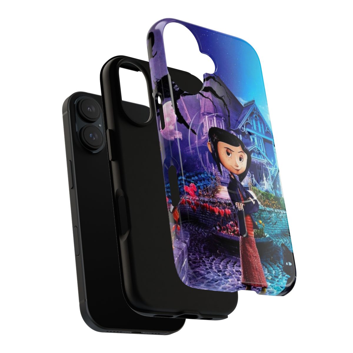 Coraline-inspired magnetic tough phone cases - Layers