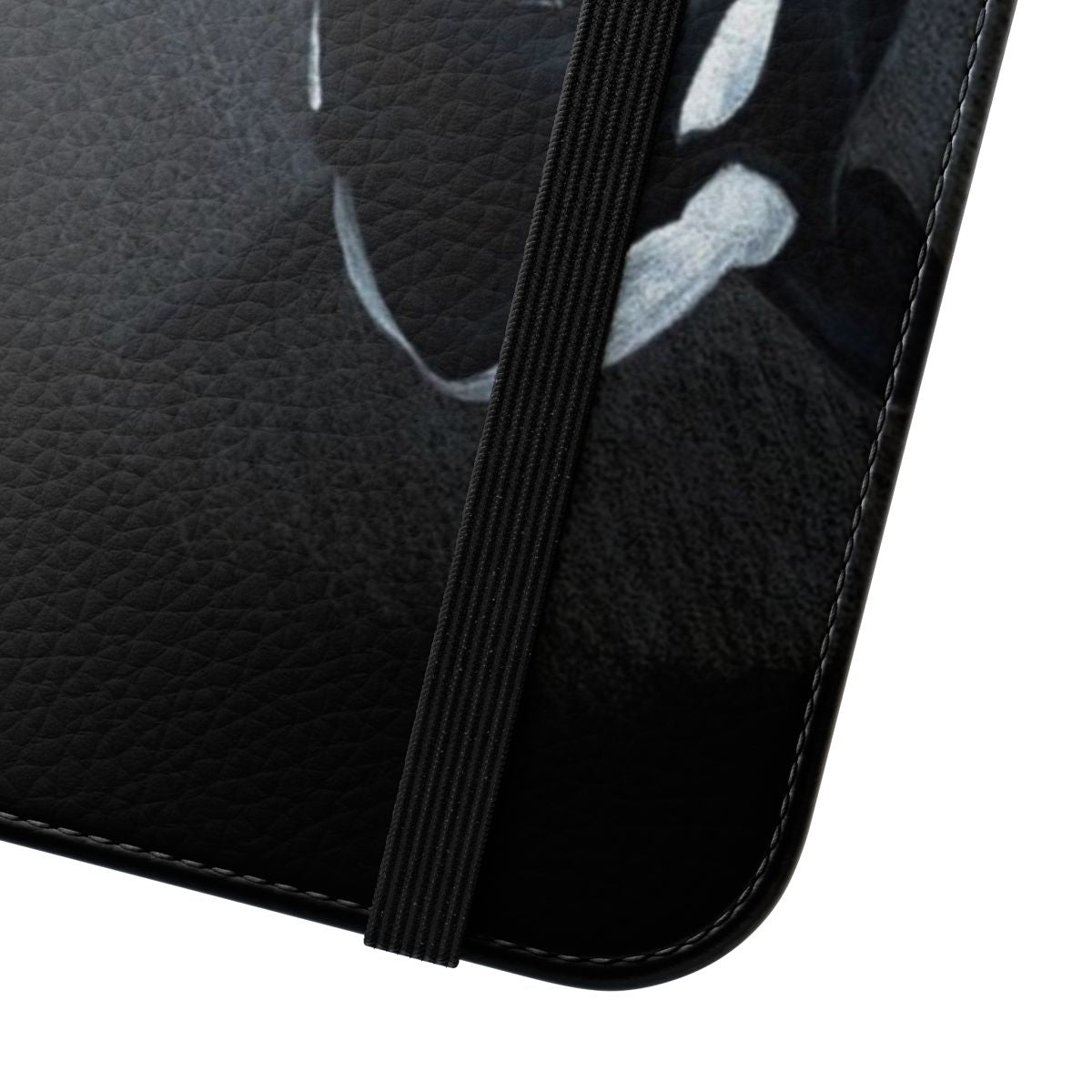 Stylish phone case with a high-quality black and white orca/killer whale design - Close Up