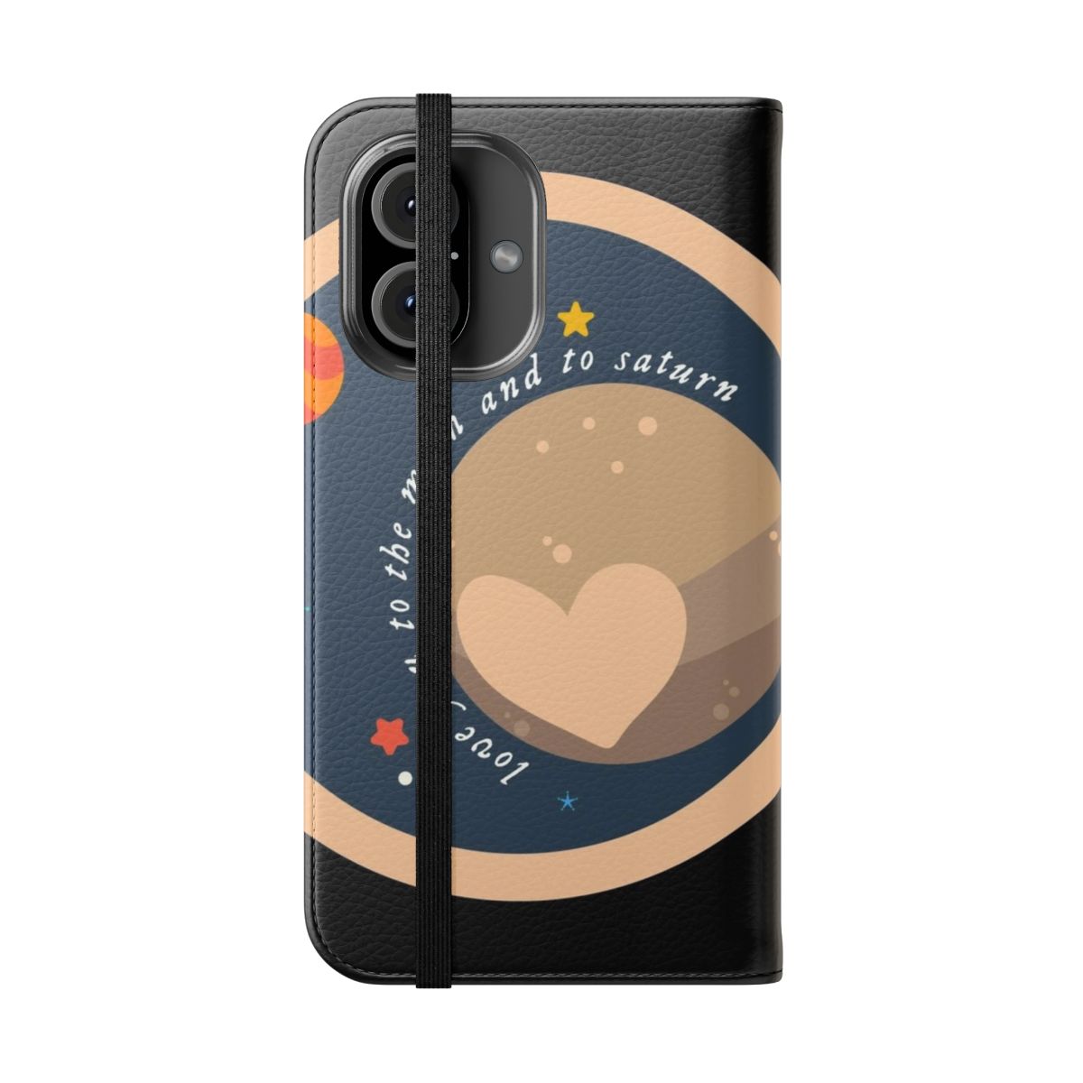 Taylor Swift Folklore themed flip cover phone case - Folded Front