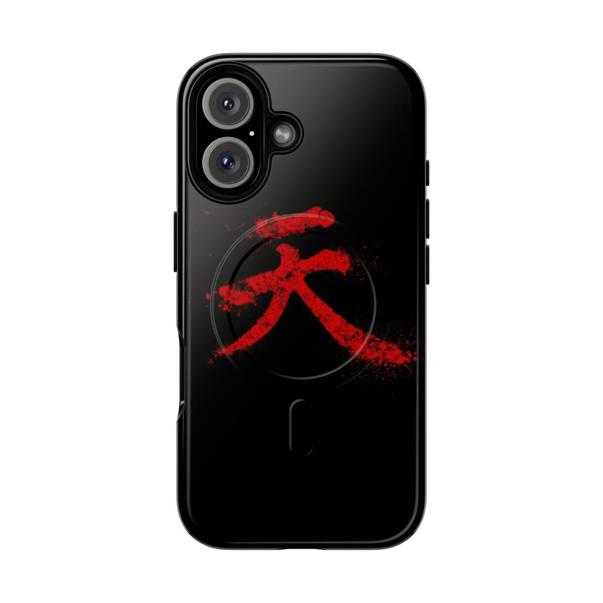 Akuma Kanji Inspired Magnetic Tough Phone Case for Smartphones