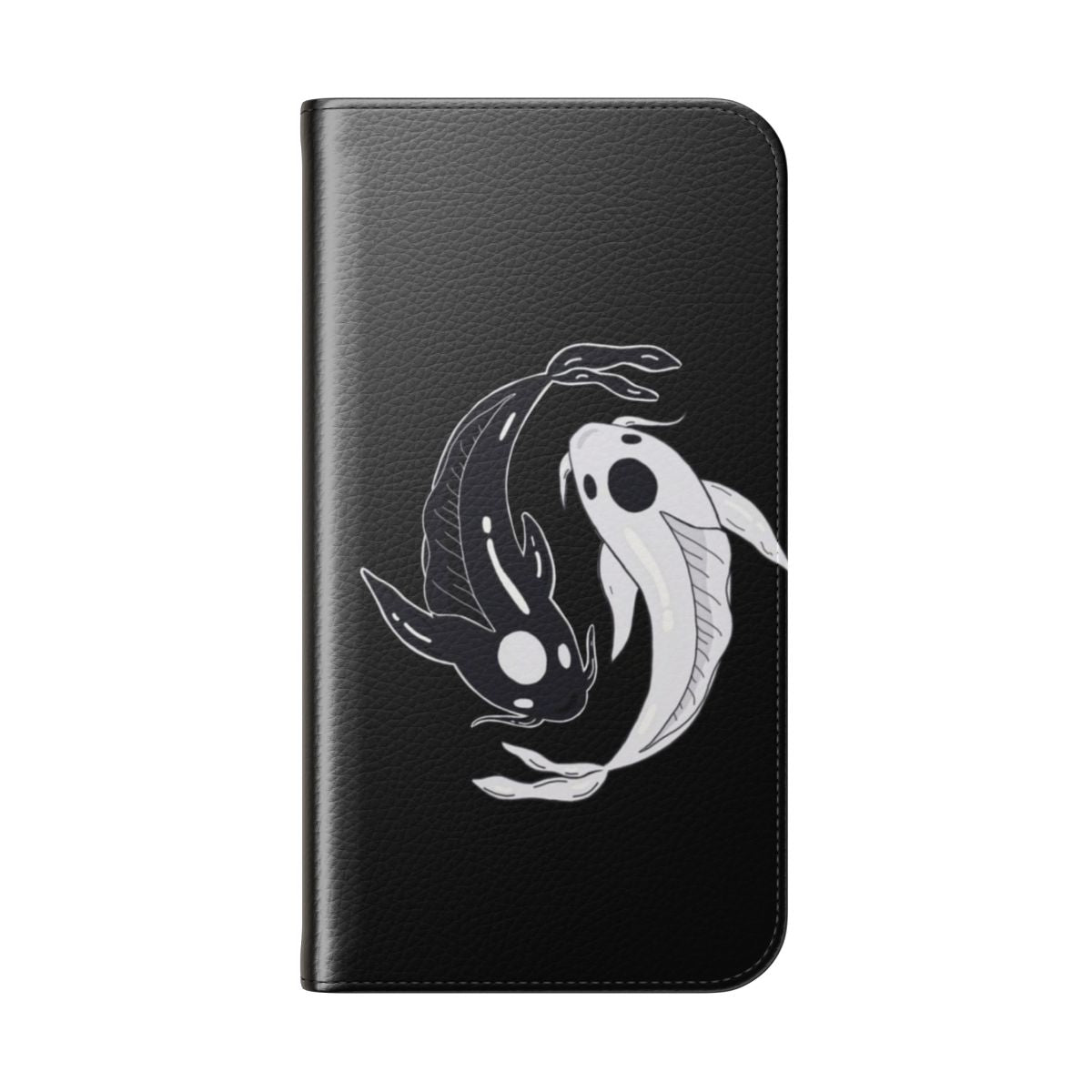 Water Tribe-themed flip cover phone case with Tui and La, the moon and ocean spirits, from Avatar: The Last Airbender - Folded Back