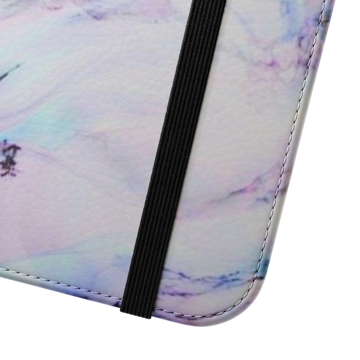 A marble haze patterned flip cover phone case for iPhone and Samsung Galaxy - Close Up