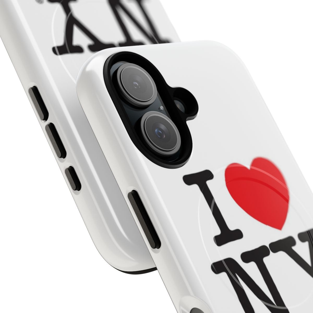 New York City-inspired magnetic tough phone case with classic I Love NY logo - Detail