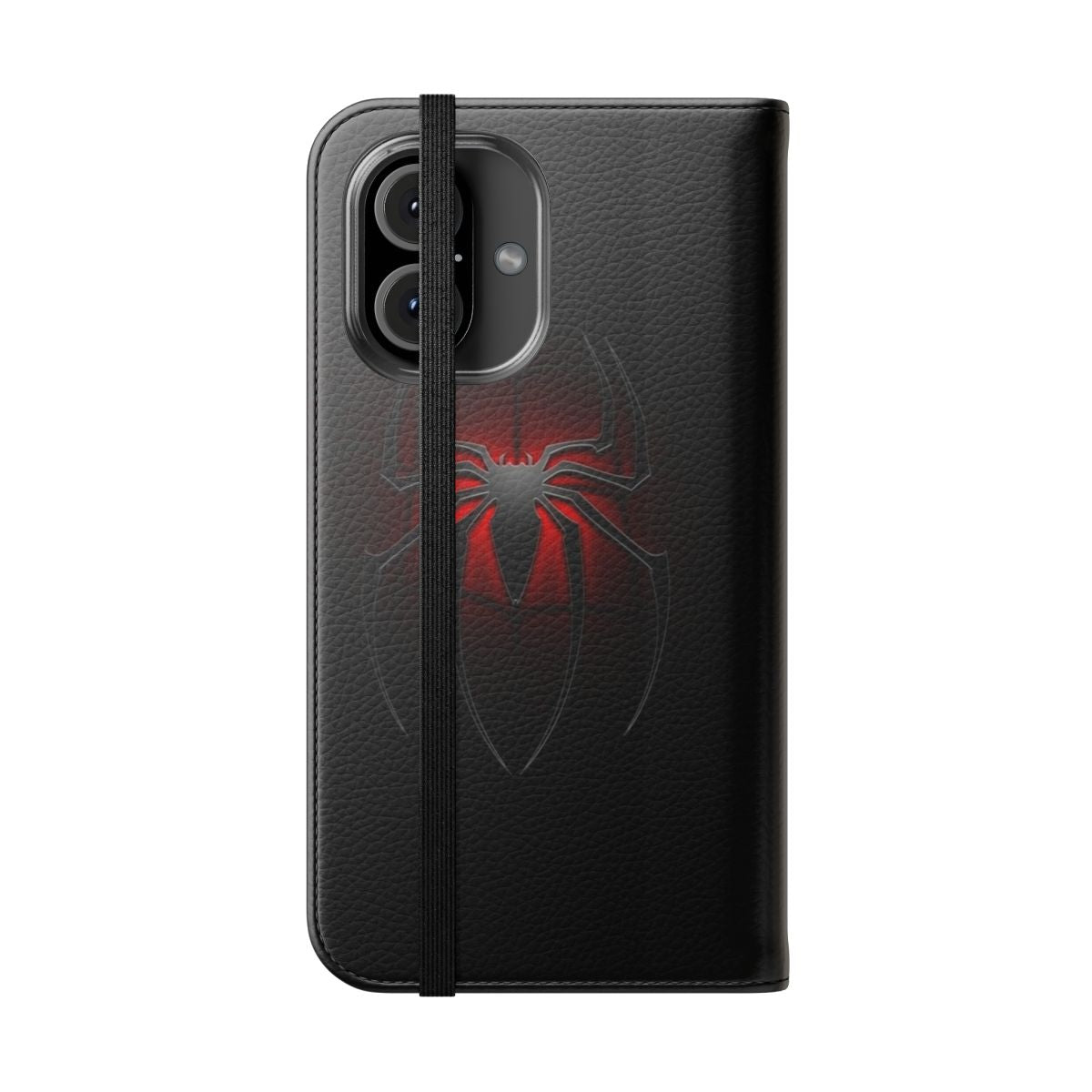 Spider-Man inspired flip phone case - Folded Front