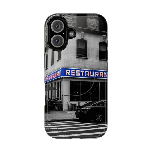 Magnetic tough phone case with Tom's Restaurant from Seinfeld design