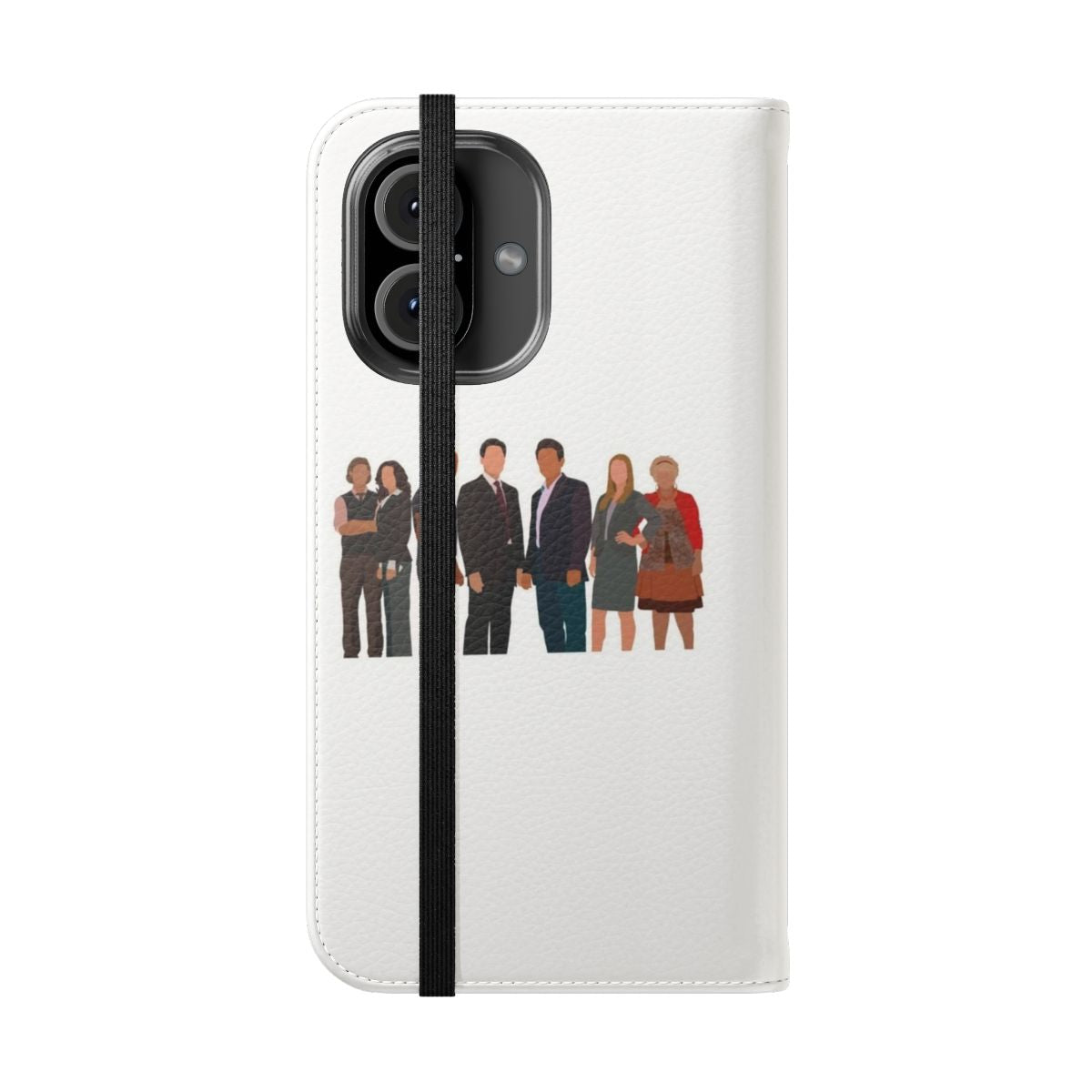 Minimalist flip cover phone case design inspired by the characters of the TV series Criminal Minds - Folded Front