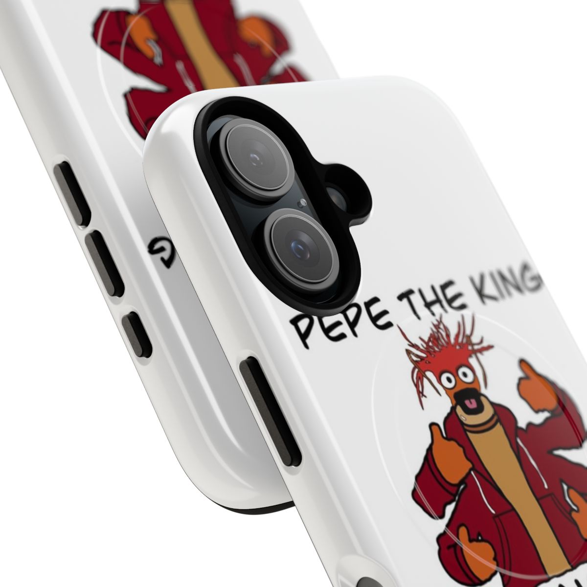 Pepe the King Prawn from The Muppets on a tough, magnetic phone case - Detail