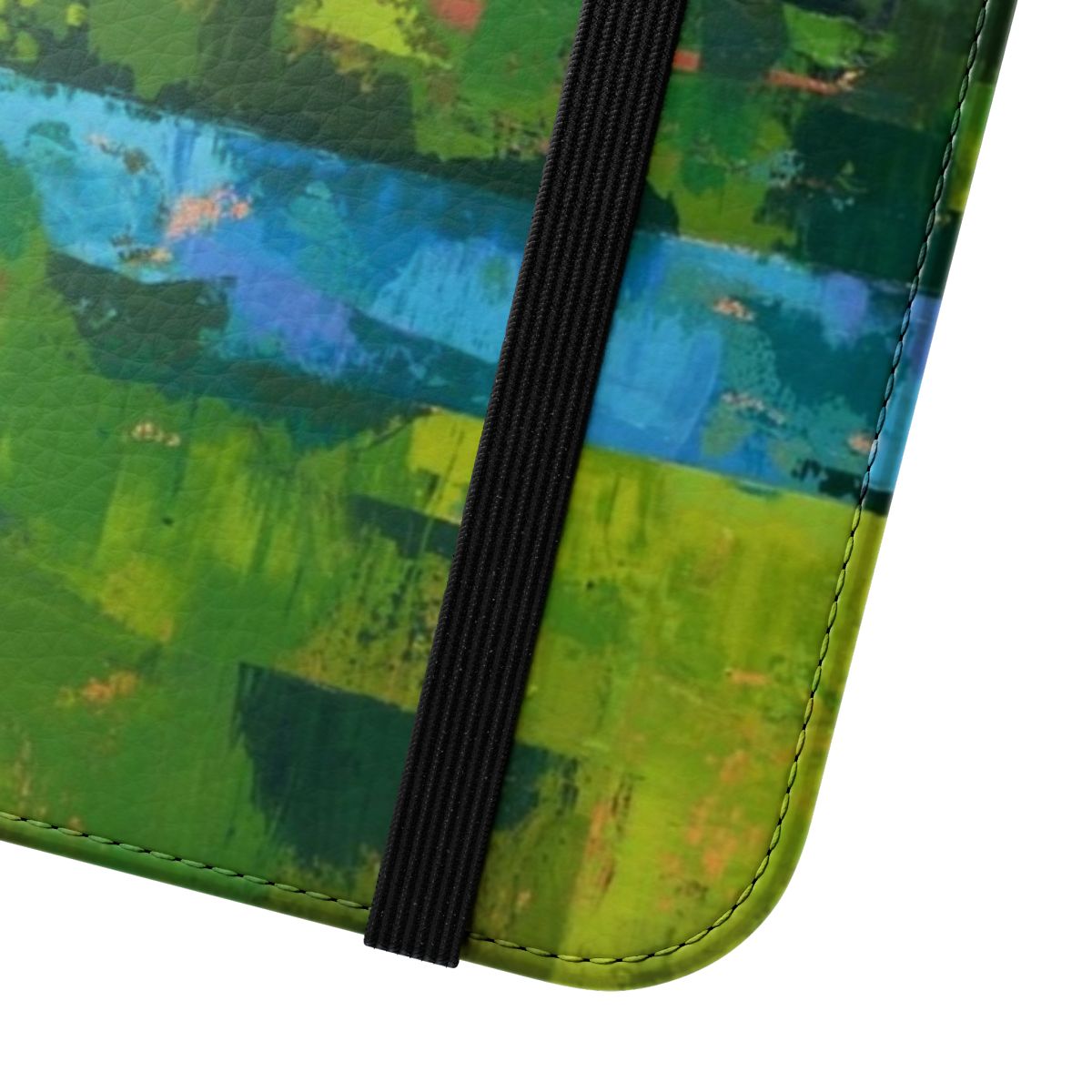 Teton abstract phone case with modern portrait art design - Close Up