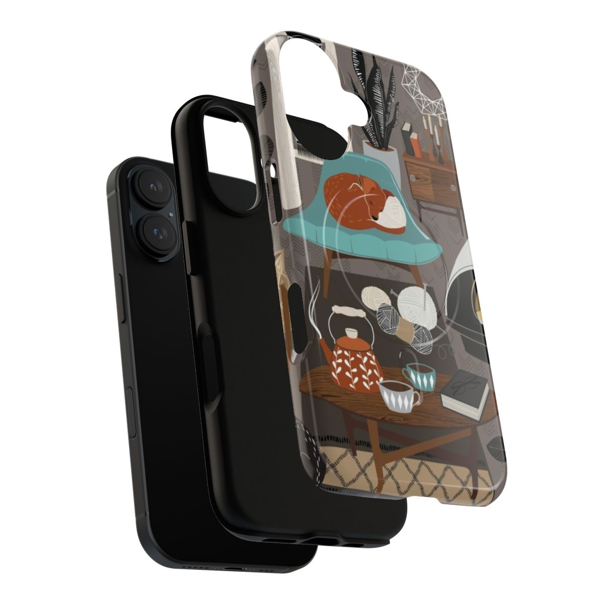 Scandi-style phone cases with a cozy, hygge-inspired design - Layers