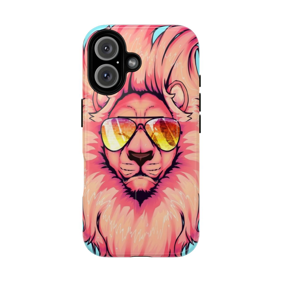 Magnetic tough phone case featuring the beloved pink lion character from the cartoon TV show Steven Universe.