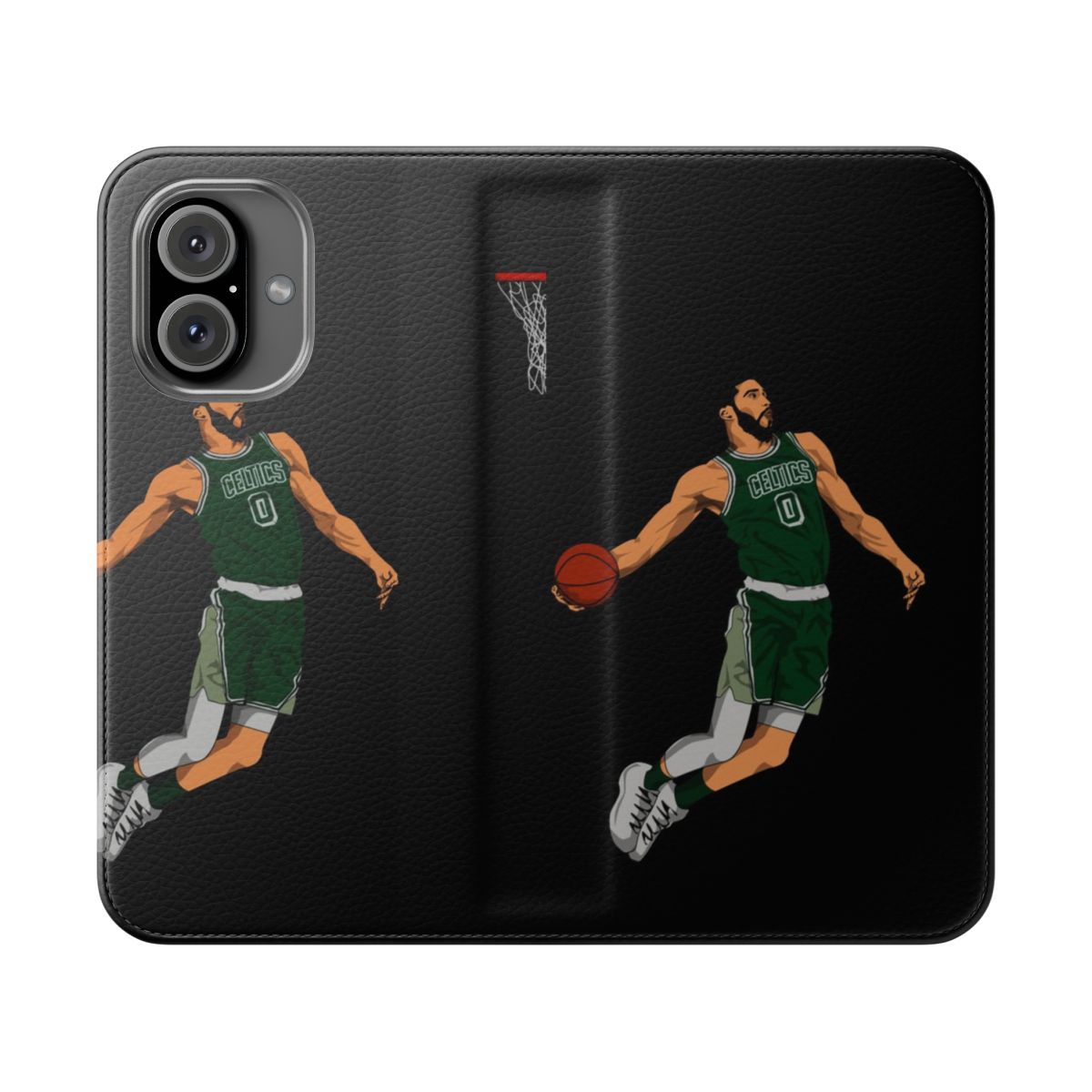 Colorful comic-style phone case featuring Jayson Tatum, star player of the Boston Celtics